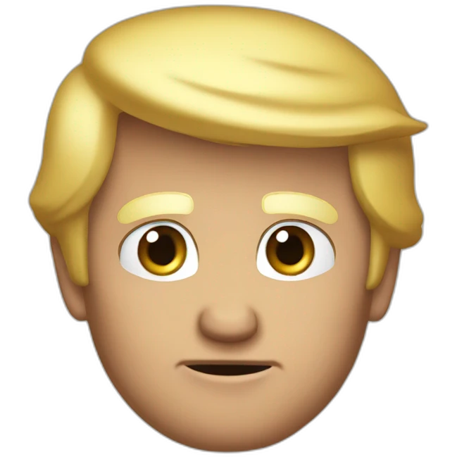 Trump saying ya ok john emoji