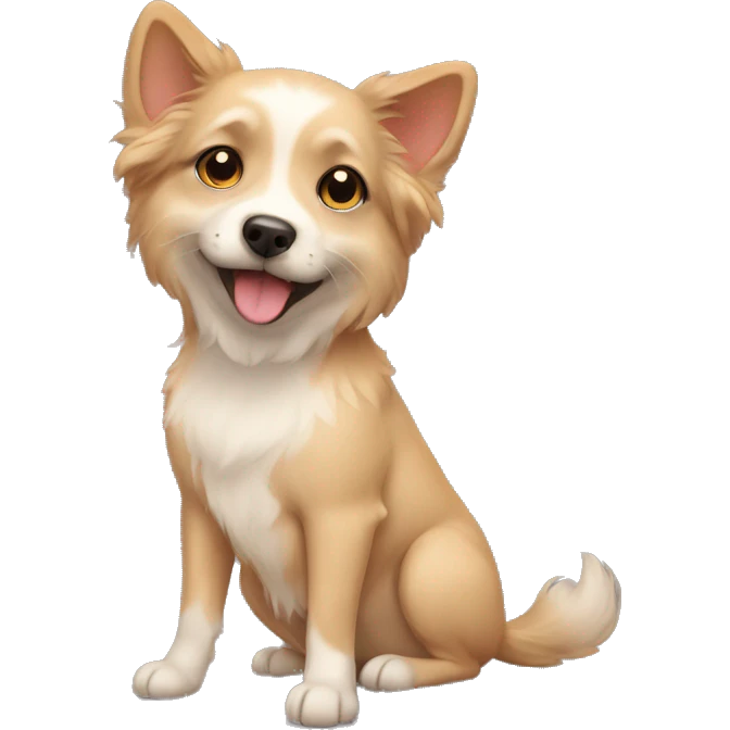 Pomeriaan cute dog emoji