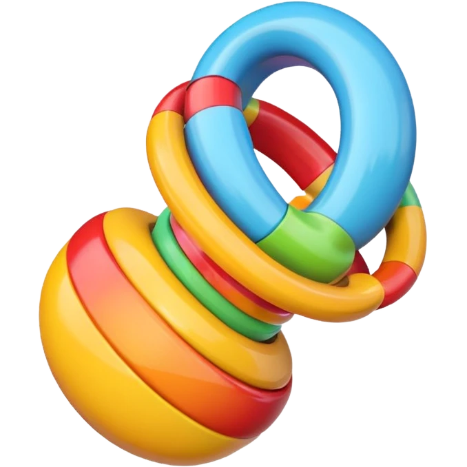 Rattle – colorful emoji