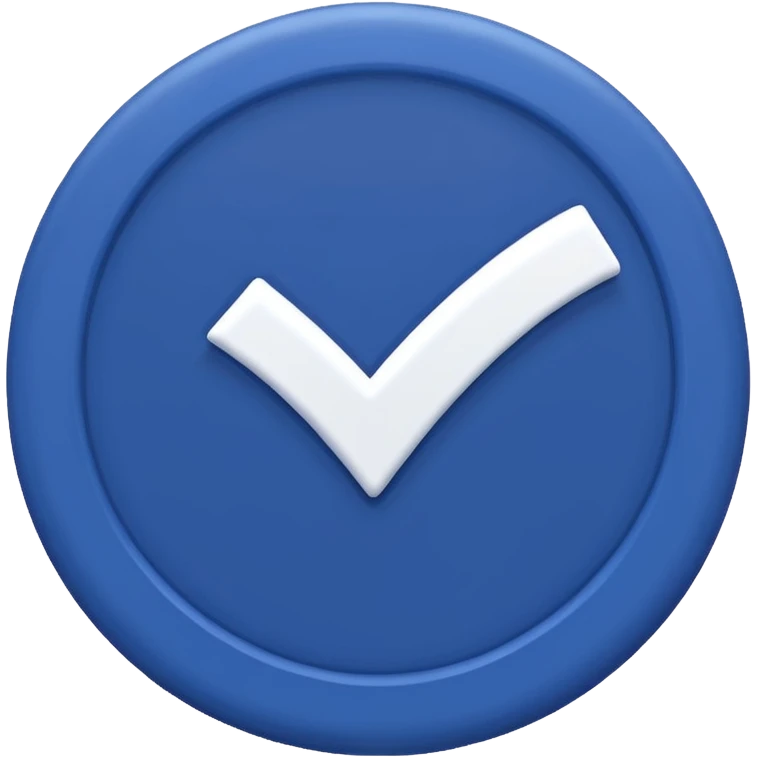 Create an emoji like a Facebook verification tip emoji