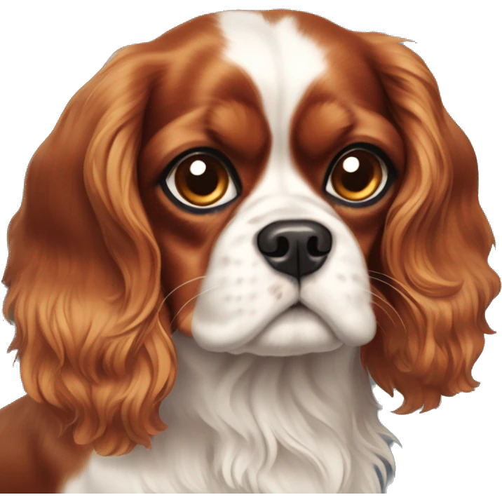 Ruby Cavalier King Charles Spaniel emoji