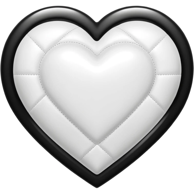 Chanel white heart emoji