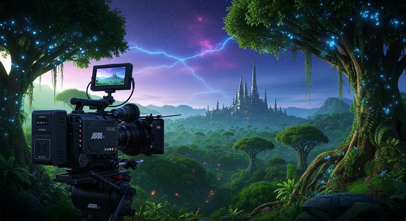 cinematic, green planet, inspired by StarWars movie, captured by arri alexa  emoji