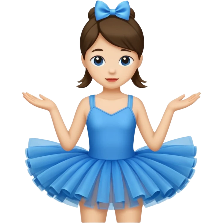 blue tutu dress emoji