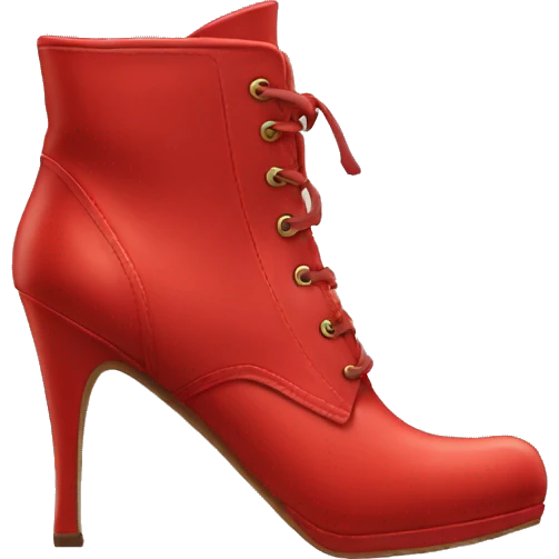 Red high heeled boots emoji