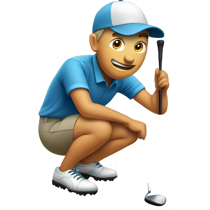 Golfing emoji