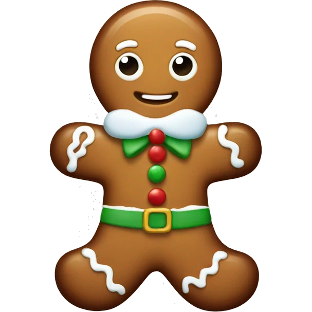 Christmas gingerbread  emoji