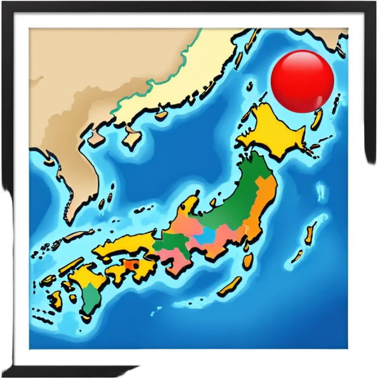 japan county map emoji