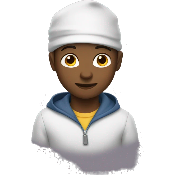 garçon brun emoji