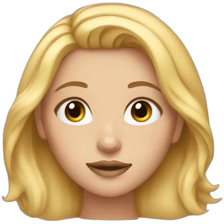 girl with blond hair and long lashes emoji