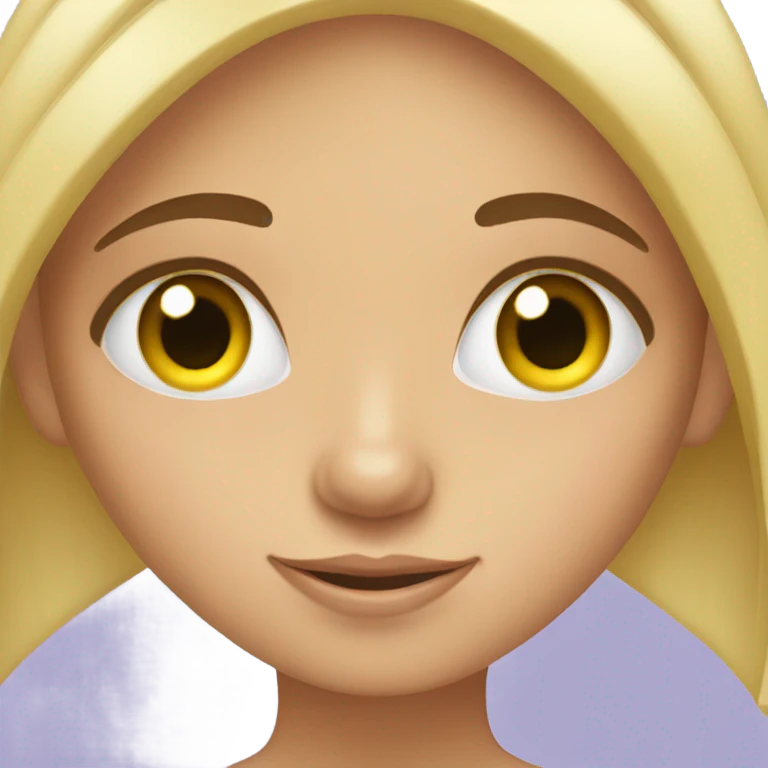 Girl brushing her lashes emoji
