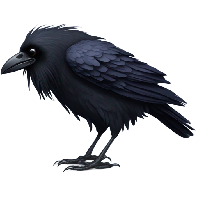 Raven bird losing emoji