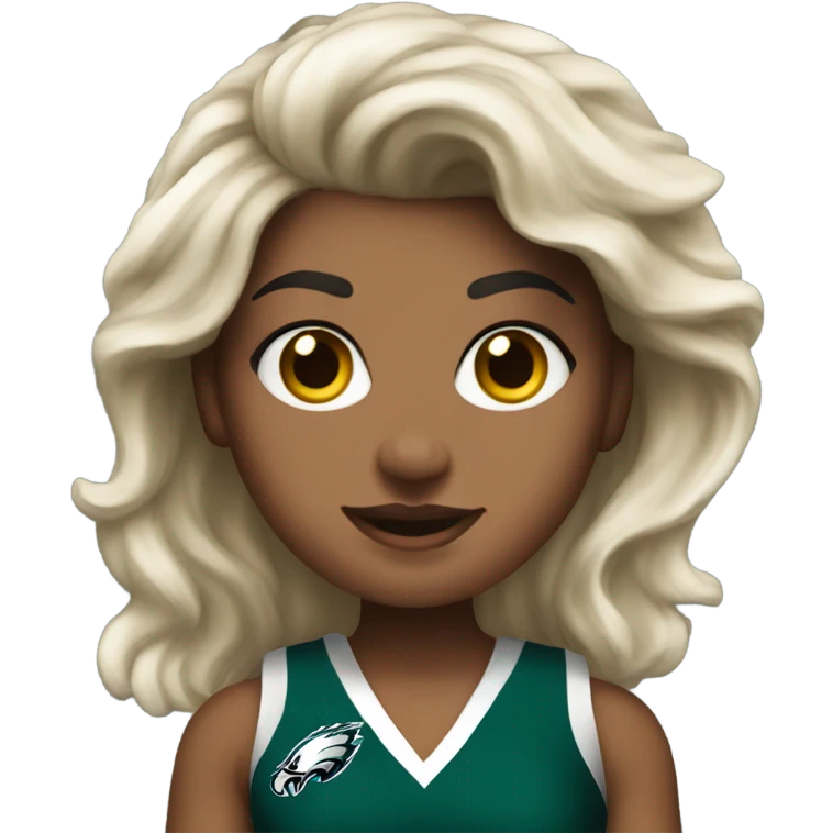 Philadelphia Eagles cheerleader  emoji
