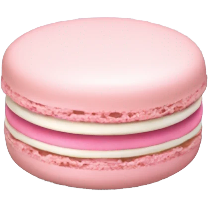 Light pink macaron emoji