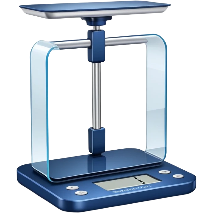 digital modern glass scale Dark Blue emoji