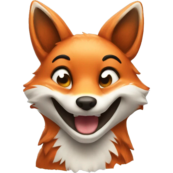 a smiling fox emoji
