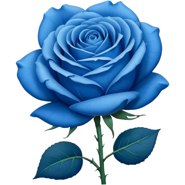 Rosa azul emoji