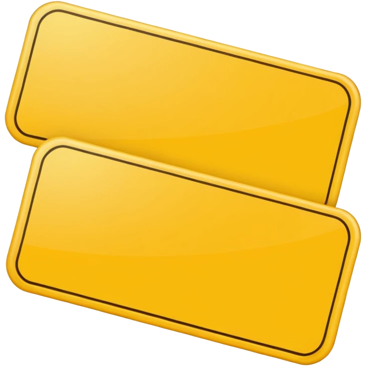 yellow ticket card  emoji