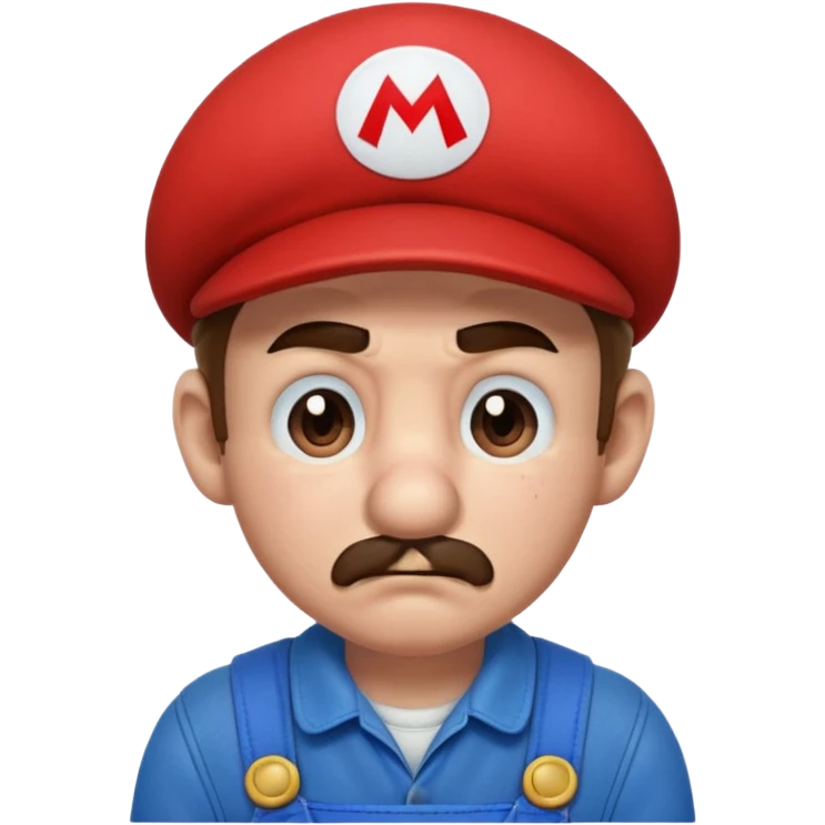 Super Mario crying  emoji
