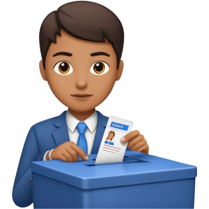 Vote - participate in elections by casting your vote for candidates emoji