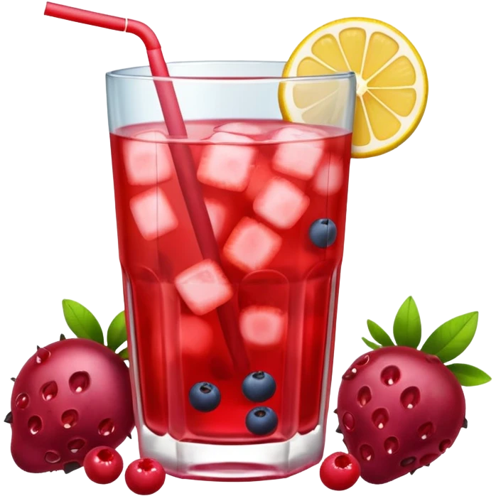 limonada de frutos rojos emoji
