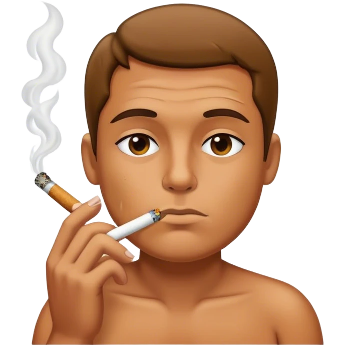 Hand smoking fat joint emoji