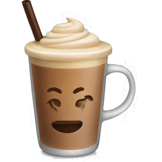 Ice coffee latte emoji