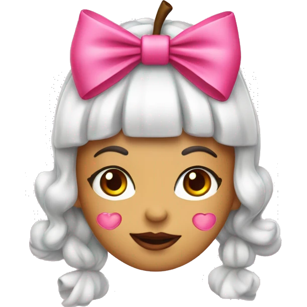 cherry coquette with pink bows  emoji
