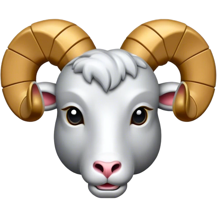 mechanical Ram(Goat) head  emoji