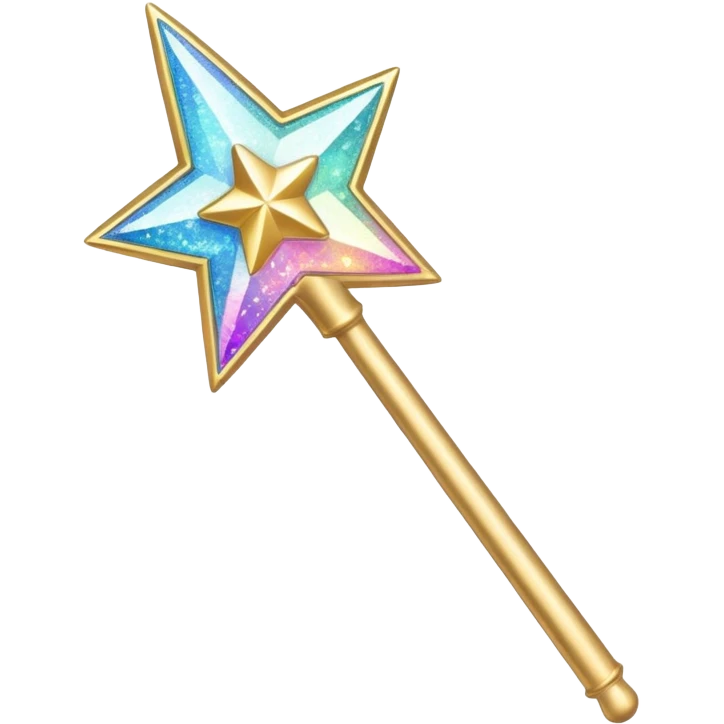 glitter magic wand emoji