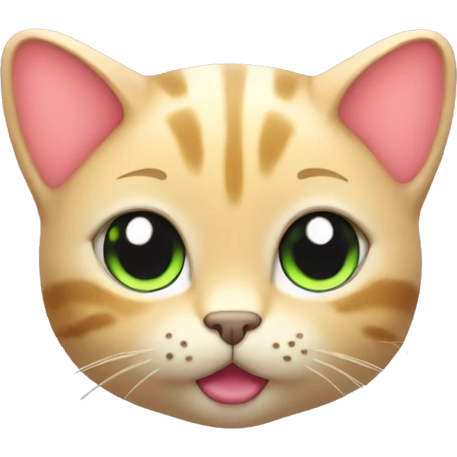 Kawaii neon sand cat     emoji