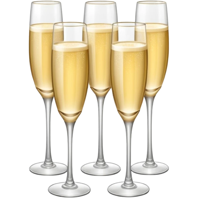 three tier tall tower made of coup champagne glasses emoji