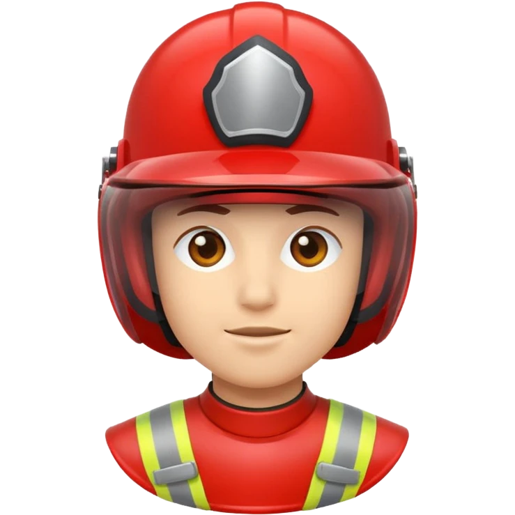 Helmet – red with visor emoji