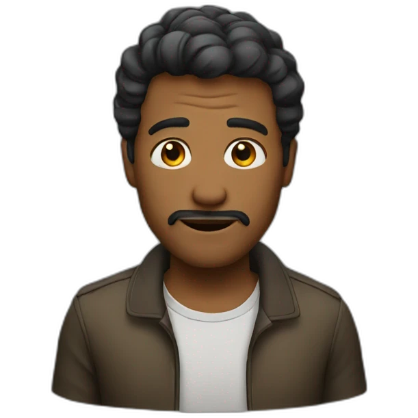 man acting emoji