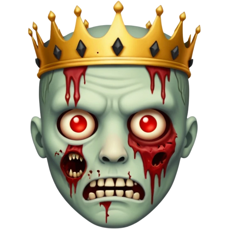 zombie king face emoji