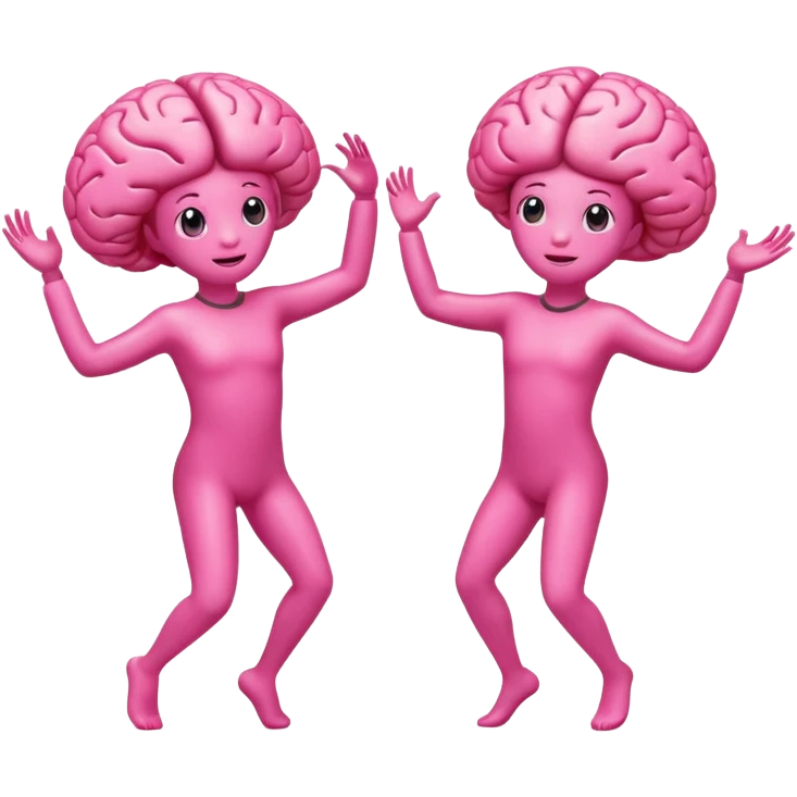 Last two brain cells dancing emoji