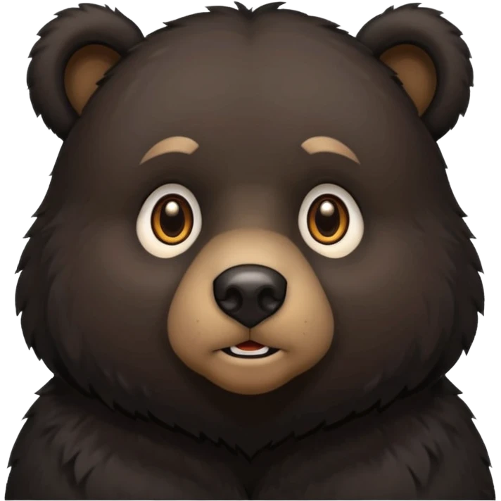 black bear emoji