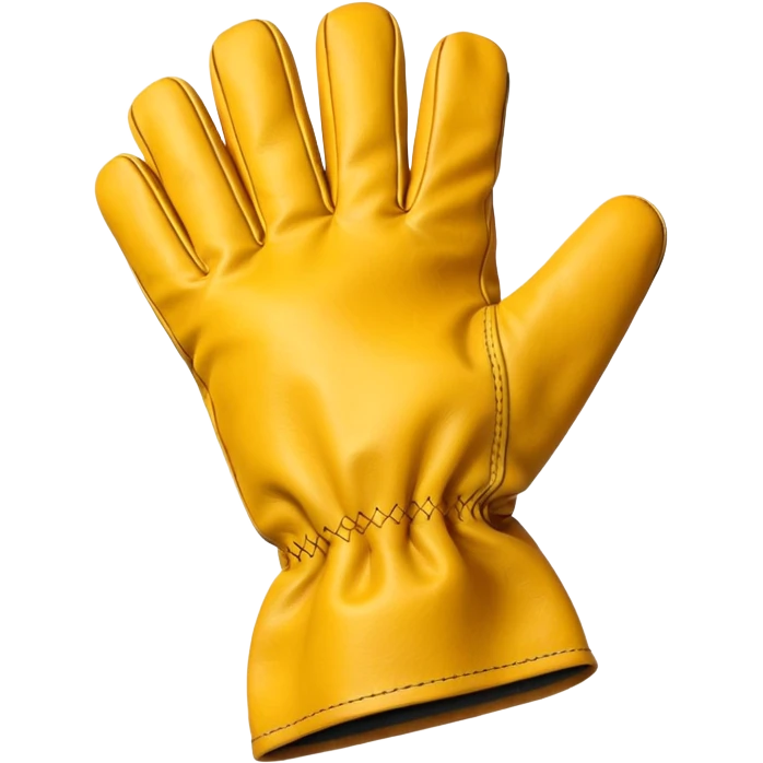 Protective Work Glove yellow emoji