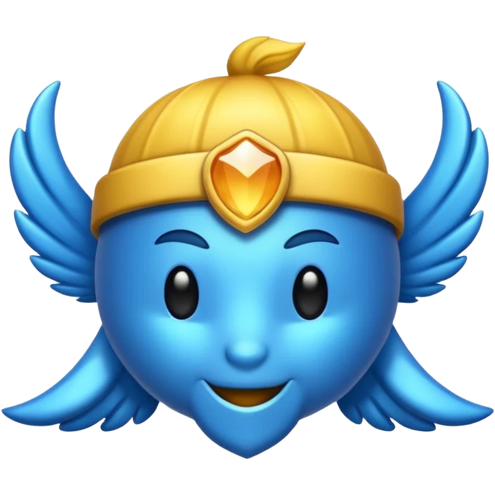 Lazo color azul emoji