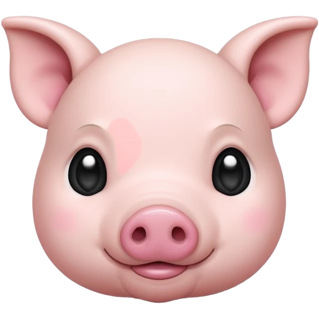 white and black baby pig emoji