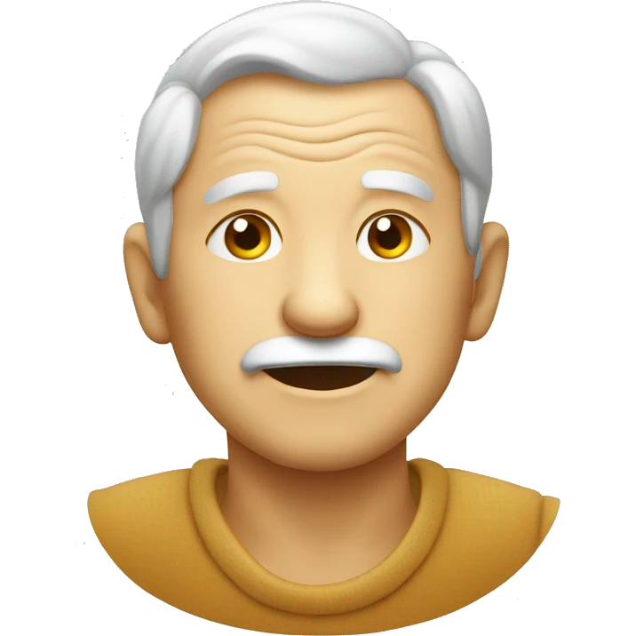 Old man winking  emoji