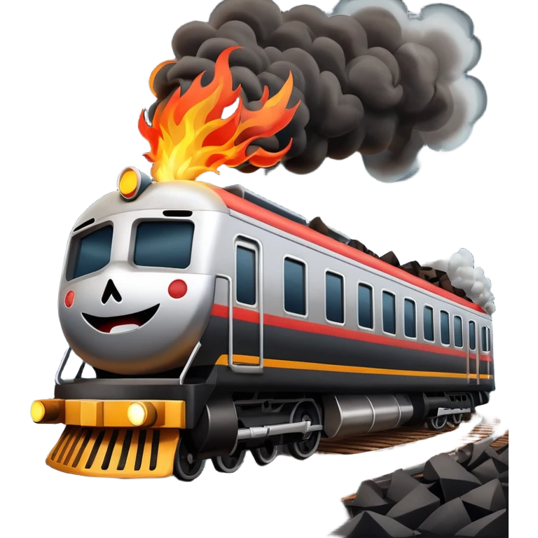 Make a train crash emoji