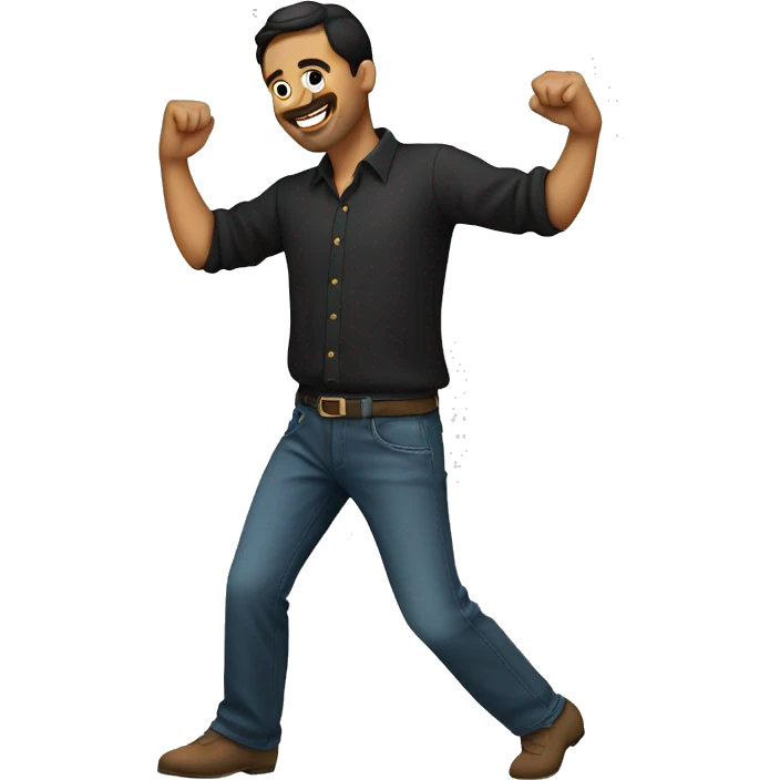 Spanish guy dancing emoji
