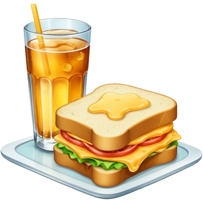 sandwiche and drink emoji
