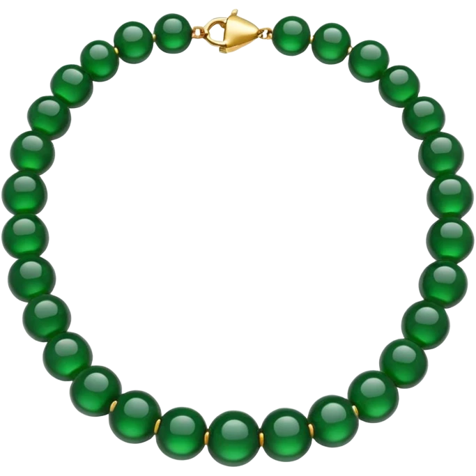 green necklace beads emoji