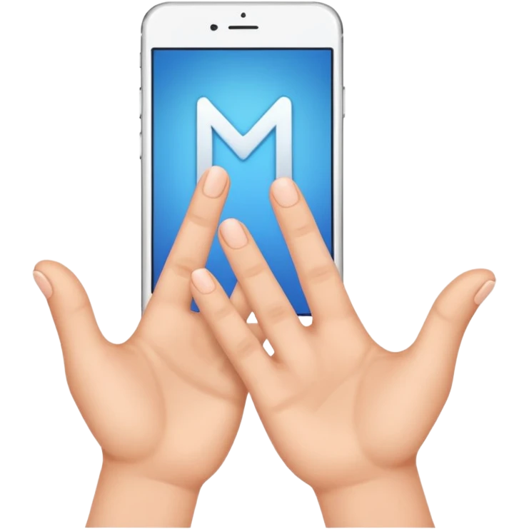 two hands making an M emoji