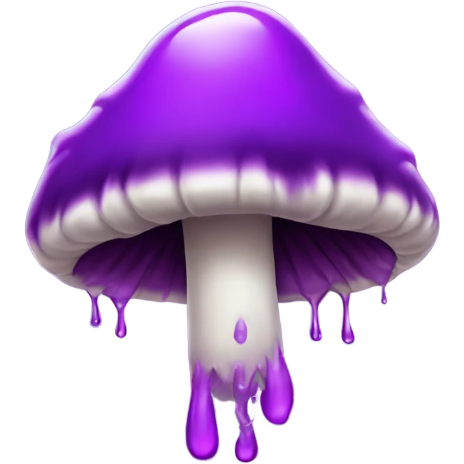 Dripping poison mushroom purple  emoji