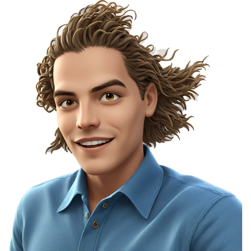smiling boy by the ocean emoji