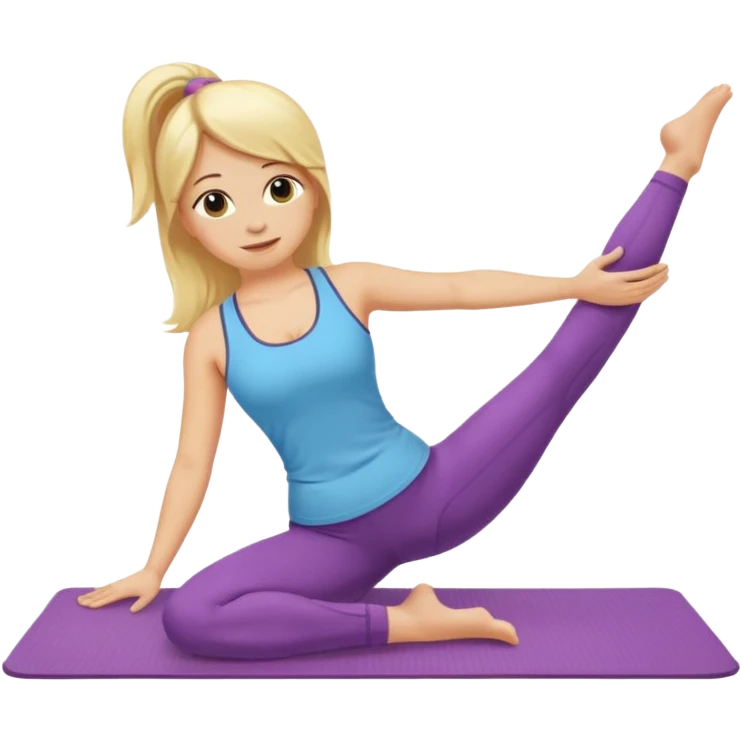 pilates on the mat create emoji emoji