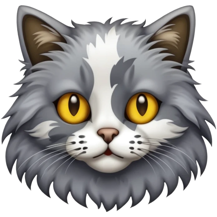 Кошка чумазая emoji